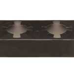 Ποτηροθήκη 2 θέσεων μαύρη matte 50 τεμ.